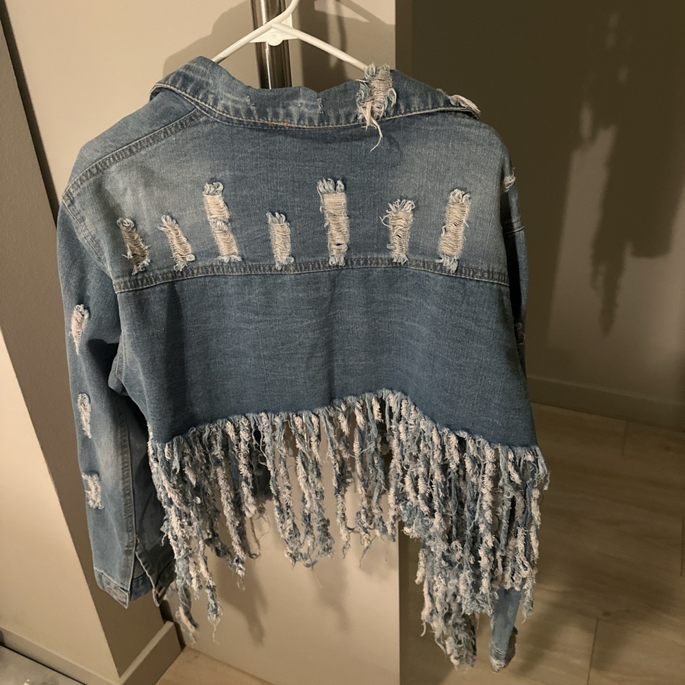 Distressed Denim Jacket - Picture 2 of 3